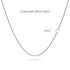 Bold Alphabet Letter Initial Charm Necklace in White Gold Tone